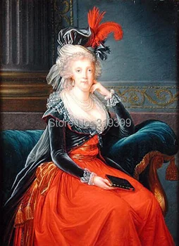 портрет Марии Каролины Австрийской-1791 работы Луизы Элизабет Виже Ле Брюн , репродукция картины маслом, холст, ручная работа