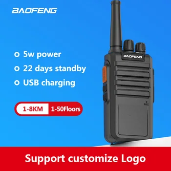 Baofeng BF-M4 Дальнобойная Рация UHF 400-470 МГц Ham Двухстороннее Радио Comunicador Трансивер для Кемпинга в Отеле