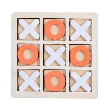 Деревянная настольная игра в крестики-нолики Xoxo Chess Настольная игра Настольные блоки Интерактивные