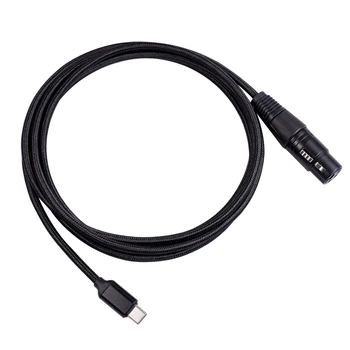 Кабель для подключения микрофона USB C к XLR, Кабель для подключения микрофона USB C к XLR-разъему Mic Link Studio Audio Cord (2 М/6,6 фута)