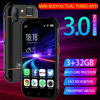 SOYES S10 3 ГБ ОЗУ 64 ГБ ПЗУ Мини-Смартфон 3,0 Дюйма, 1900 мАч, 4G LTE, Android 6,0 MTK6737, GPS, Отпечаток пальца, идентификатор лица, Прочный Телефон Изображение 2