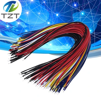 TZT 100ШТ 20 см Цветная Гибкая Двухконцевая луженая Макетная плата Соединительный кабель Провода