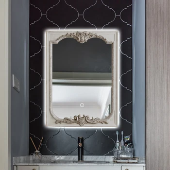 Скандинавский Винтажный декор, Зеркало с прямоугольным дисплеем, Косметическое зеркало для ванной Комнаты, Креативная современная фреска Miroir Товары для дома