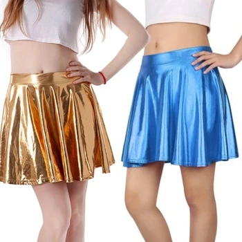 2023 Женская танцевальная юбка, одежда для выступлений, Сексуальная мини-кожаная юбка с высокой талией, танцевальные юбки для клубных вечеринок