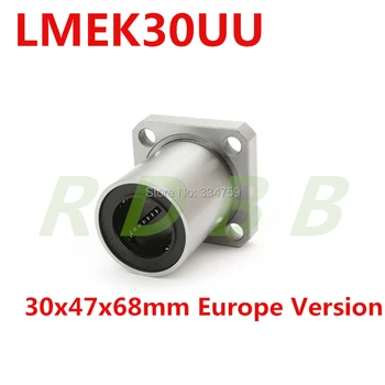 2шт LMEK30UU 30 мм фланцевый подшипник Европейская Версия 30x47x68 мм Фланцевые Линейные подшипники с ЧПУ Фланцевая Линейная втулка