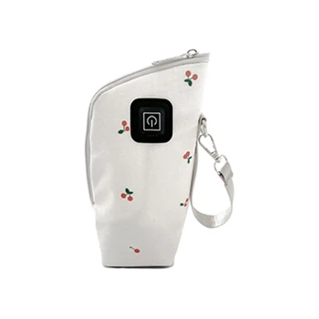 Портативная USB-грелка для детских бутылочек 5V2A с подогревом, для путешествий, для подогрева молока, для путешествий на открытом воздухе, теплая сумка, термобутылка Изображение 2