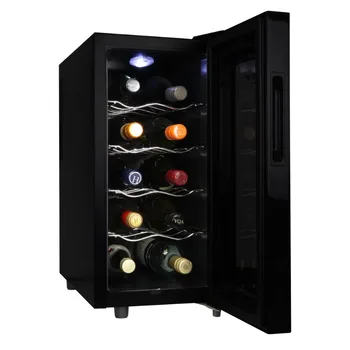 Охладитель вина Koolatron на 10 бутылок, термоэлектрический отдельно стоящий холодильник для вина