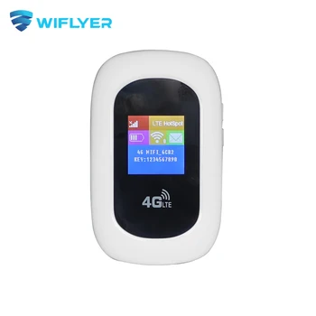 Wiflyer Мини 4G Маршрутизатор Sim-карта 150 Мбит/с Точка доступа Wi-Fi Портативный ЖК-дисплей с батареей 2,4 ГГц 10 Пользовательских устройств Для ЕС Азии Бразилии