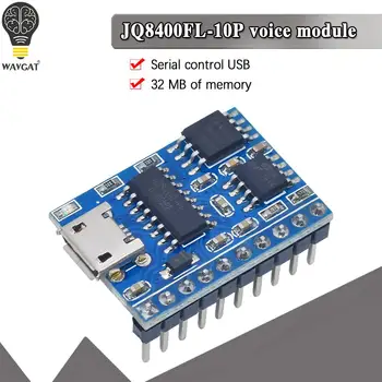 JQ8400-FL USB, программируемая, активируемая движением, Записываемая поздравительная открытка, звуковой модуль MP3-плеера