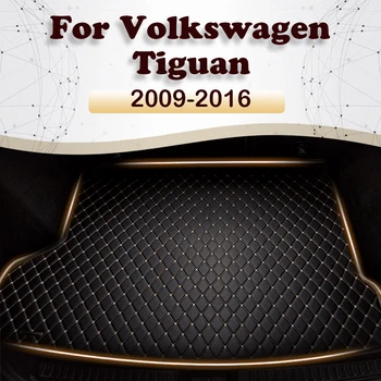 Коврик в багажник автомобиля для Volkswagen Tiguan 2009 2010 2011 2012 2013 2014 2015 2016, Ковер для грузового лайнера, Детали интерьера, Аксессуары, чехол