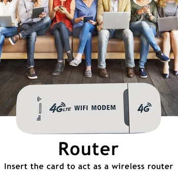 4G LTE Беспроводной USB-ключ 150 Мбит/с, модемная палка, Портативный беспроводной WiFi-адаптер, 4G-карта, маршрутизатор для домашнего офиса, покрытие Wi-Fi