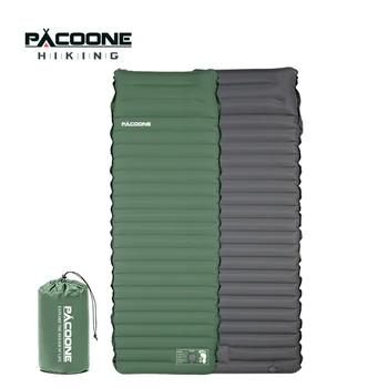 PACOONE Ультралегкий автоматический надувной коврик для сна, утолщенный лоскутный матрас, портативный пляжный коврик для пикника, коврик для кемпинга, коврик для палатки