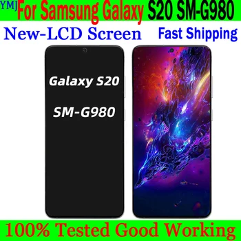 100% Протестированный Рабочий AMOLED ЖК-дисплей Для Samsung Galaxy S20 G980 & S20Plus G985 & S20UItra G988, Сенсорная панель, Дигитайзер экрана Изображение 2