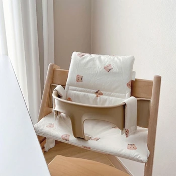Модернизированная подушка для стульчика для кормления, Подкладка для детского стульчика, коврик, Дышащий Милый дизайн с рисунком для девочек и мальчиков P31B Изображение 2