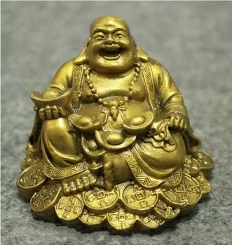 китайский буддизм медное богатство счастливый смех статуя Будды Майтрейи