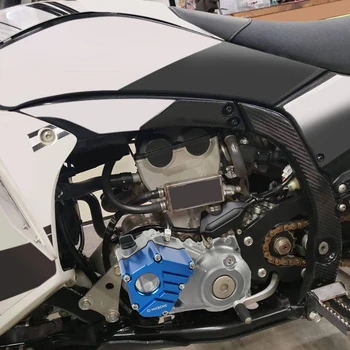 NICECNC Защита Масляной крышки Квадроцикла Для Yamaha YFZ450R YFZ 450R 2014-2022 2020 2019 2018 Аксессуары 6061 Алюминий Черный Синий Изображение 2