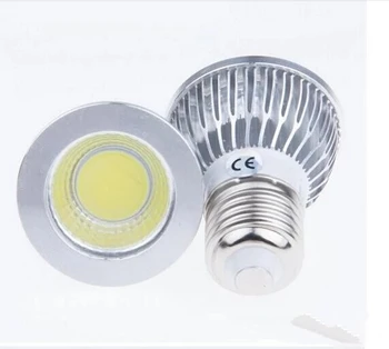 COB светодиодный прожектор 6 Вт 9 Вт 12 Вт светодиодный светильник GU10/GU5.3/E27/E14 85-265 В MR16 12V Cob светодиодный светильник теплый белый холодный белый светильник светодиодный светильник Изображение 2