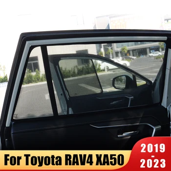 Для Toyota RAV4 2019 2020 2021 2022 2023 RAV 4 XA50 Солнцезащитный Козырек На Боковое Стекло Автомобиля, Летняя Защита, Черные Аксессуары