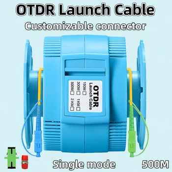 Волоконно-оптический удлинитель OTDR AUA-20 500 м, Однорежимный кабель запуска OTDR, Волоконно-кольцевой устранитель мертвой зоны SC/FC/ST/LC (APC/UPC)