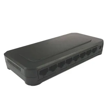10/100 Мбит/с RJ45 8-портовый коммутатор Fast Ethernet Lan-концентратор США ЕС штекер 5 В Адаптер Питания Сетевой коммутатор Изображение 2