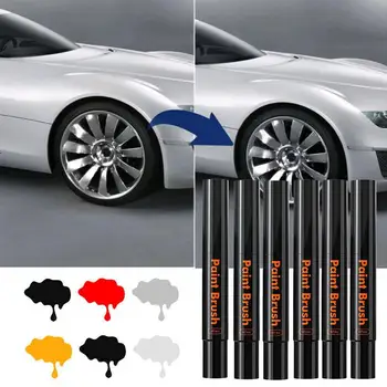 6 Цветов Car Up Paint Pen Водонепроницаемая Ручка Для автоматического удаления царапин Краска Для Ремонта автомобилей Scratch Pen W0i1 Изображение 2