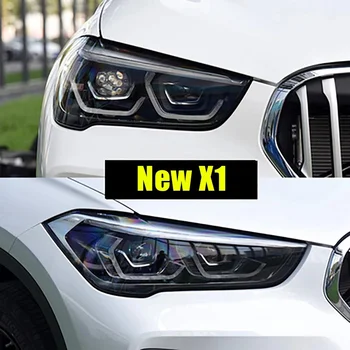 Для -BMW X1 F49 2020-2021, Автомобильный Прозрачный Абажур, крышка фары, Очки, Абажур, крышка корпуса фары, Объектив, левый Изображение 2