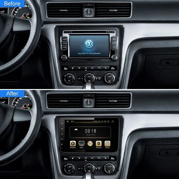 Автомагнитола Android для Volkswagen Универсальный мультимедийный видеоплеер Навигация GPS Авто Стерео Carplay WIFI DPS 4G Головное устройство Изображение 2