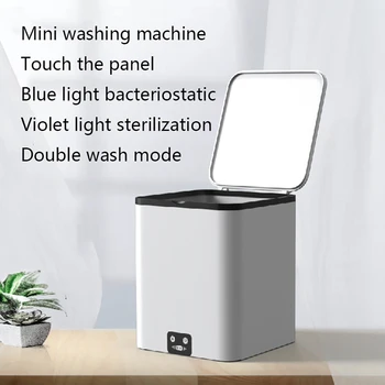 Мини Портативная стиральная машина для одежды USB, ультразвуковая Антибактериальная машина объемом 4,5 л, Нижнее белье, Носки, Маленькая стиральная машина для путешествий Изображение 2