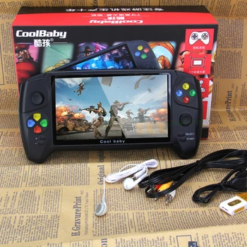 Coolbaby HD 7-дюймовая ретро портативная игровая консоль с множеством эмуляторов 48G 3000 игр двойной джойстик для ретро-игровой консоли GBA NES Изображение 2