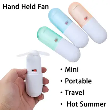 Карманный вентилятор с батарейным питанием, пластиковый мини-вентилятор, портативный охлаждающий инструмент для жарких летних студенческих путешествий
