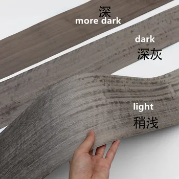 Натуральный Шпон из натуральной древесины Примулы серого цвета с рисунком для мебели Qtd Рис. 0,25 мм Темно-серый