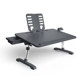 Limitless TotalDesk - портативное рабочее место и стол для коленей с регулируемой высотой и наклоном - древесный уголь