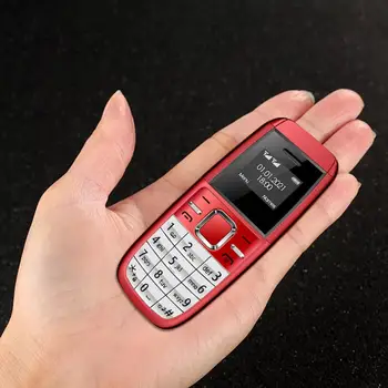 Мини BM200 0.66 Супер Мини Телефон MT6261D GSM Четырехдиапазонные Карманные Мобильные Телефоны с Кнопочной Клавиатурой Dual SIM Двойной Режим ожидания для пожилых людей Изображение 2