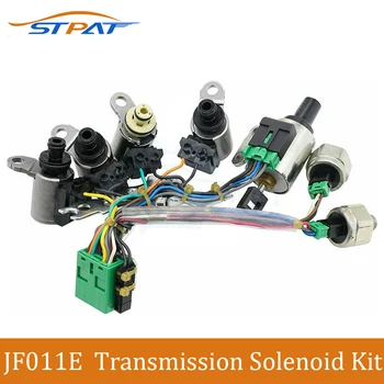 Комплект соленоидов коробки передач STPAT RE0F10A JF011E с Датчиком давления Жгута проводов для Jeep Patriot для Mitsubishi Lancer Для Nissan