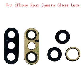 Оригинальное Заднее стекло объектива камеры Заднего вида для iPhone X XS XS Max XR 11 11Pro 11Pro Max 12 Замена стеклянного объектива камеры
