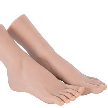 Для практики маникюра ног Рекомендуем женские силиконовые ножки, модель манекена, фут-фетиш для показа обуви для маникюра ZH3700