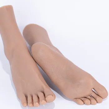 Для практики маникюра ног Рекомендуем женские силиконовые ножки, модель манекена, фут-фетиш для показа обуви для маникюра ZH3700 Изображение 2
