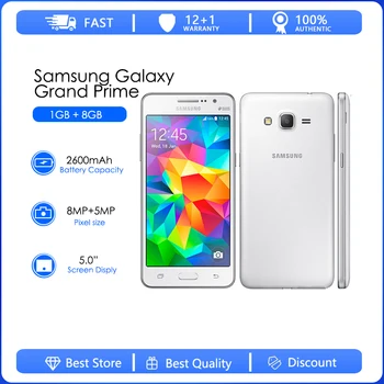 Samsung Galaxy Grand Prime G530F Восстановленный-Оригинальный G530FZ G530Y G530H G530FZ Prime Duos Ouad Core One Sim-карта 1 ГБ оперативной памяти 5 дюймов