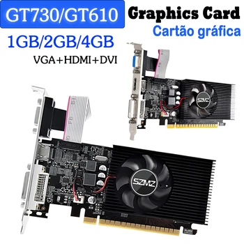 GT730 128-Битная Игровая видеокарта PCI-express2.0 16X4GB DDR3 Настольная Компьютерная видеокарта, Совместимая с HDMI + VGA + DVI для Портативных ПК