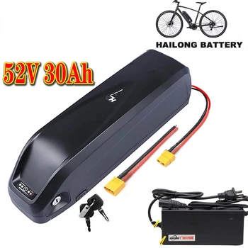 Оригинальный Аккумулятор 52V 30AH 52V Ebike Battery Hailong Electric Bike Battery 30A 500W750W 1000W 18650 Cell BBS02 BBS03 BBSHD Bafang