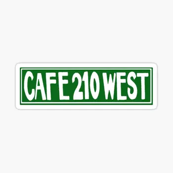 Кафе 210 Запад, 5ШТ, Автомобильные наклейки для украшения гостиной, детский мультфильм, аниме, ноутбук, бутылки с водой, Бампер, окно автомобиля