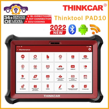 2023 Новейший Сканер THINKCAR THINKTOOL PAD10 OBD2 Автомобильный Диагностический Инструмент PK ThinkScan Max 2 С Полным Системным Кодированием ECU Активный Тест