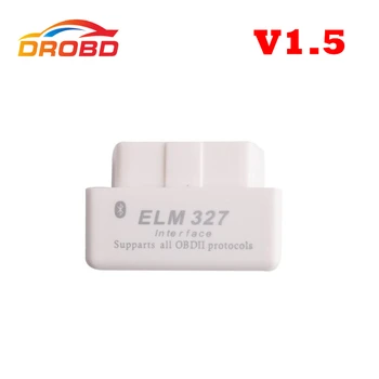 Новое Поступление, диагностический инструмент для считывания кода Super mini ELM327 Bluetooth OBD-II, версия OBD Can 1.5, поддерживает все протоколы OBD-2