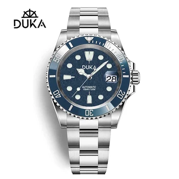 Мужские часы DUKA Divers NH35, автоматические часы для мужчин, механические часы, Светящееся сапфировое зеркало, Спортивные Роскошные часы Reloj Hombre