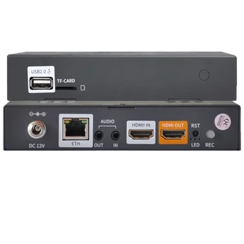 Новый WEBRTC USB TF запись 4 потока H265 HD MI 1080 60fps Кодировщик прямой трансляции Изображение 2