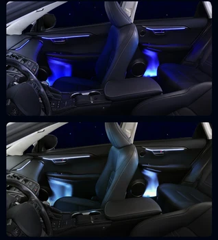 Для Lexus NX NX200 NX300h Окружающий Светильник 2015-2021 Ящик Для Хранения Декоративный Светильник СВЕТОДИОДНЫЙ Атмосферный Светильник Дверная Панель С Подсветкой Полосы Изображение 2