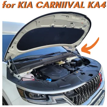 Кол-во (2) Стоек капота для Kia Carnival (KA4) 2020-2025 Передний капот Газовые пружины из Углеродного волокна Подъемные Опоры Амортизаторы