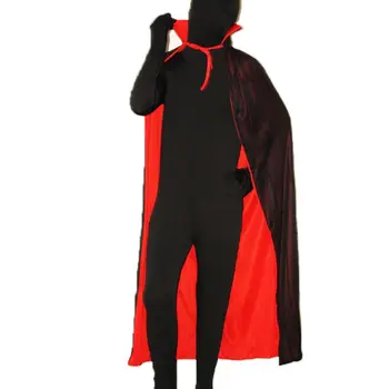 Плащ вампира, накидка с воротником-стойкой и крышкой реверсивный для Хэллоуина косплей костюм  Изображение 2