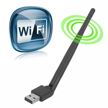 Rt5370 USB 2.0 150 Мбит / с WiFi антенна MTK7601 Беспроводная сетевая карта 802.11b / g / n LAN Адаптер с поворотной антенной