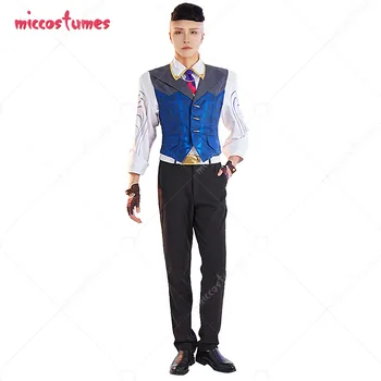 Мужской Камерный костюм для Косплея, рубашка, жилет, Брюки, комплект с поясом, Мужской костюм для косплея на Хэллоуин